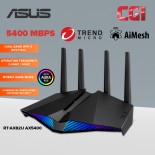 Asus RT-AX82U AX5400 Dual Band WiFi 6 Adaptive QoS Aura RGB Gaming Router