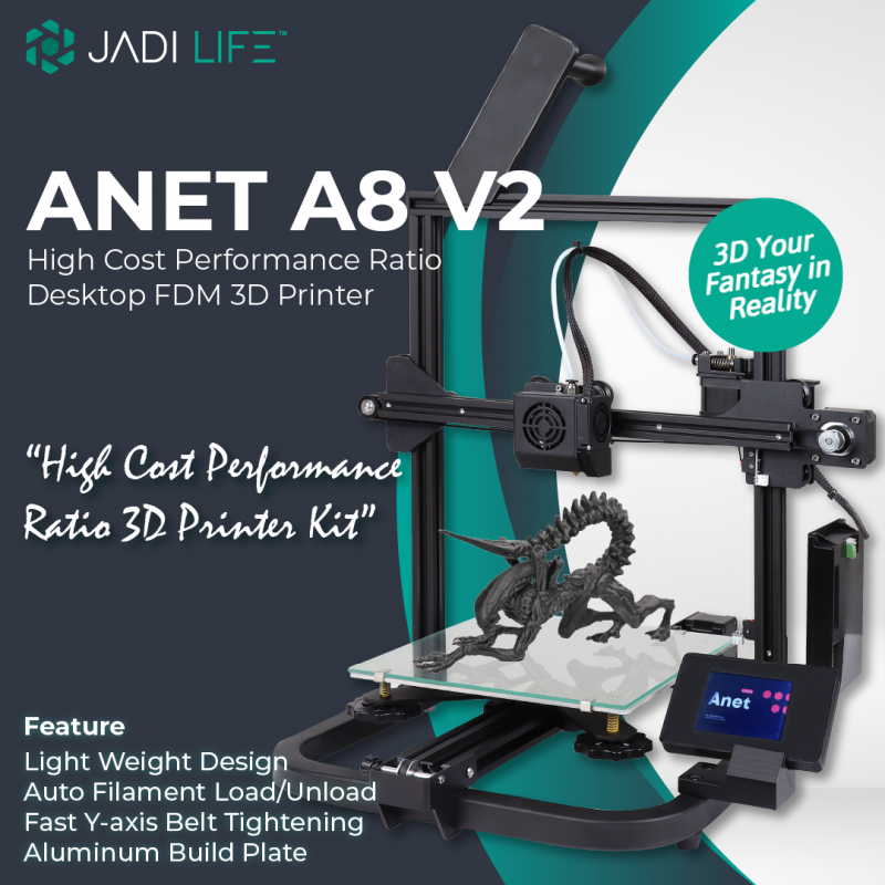 Anet A8 High Precision Desktop Auto Level 3D Printer Kit+1Roll Filament+8GB Card 